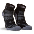 Black-Grey Marl - Front - Hilly Mens Supreme Ankle Socks