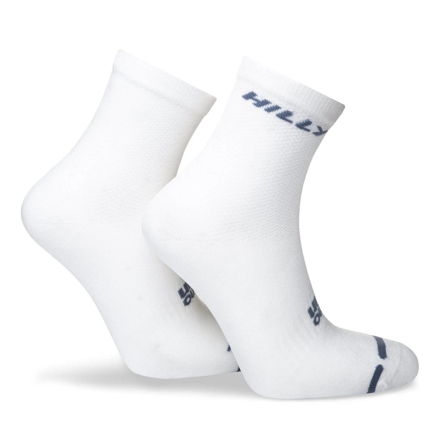 White-Grey - Back - Hilly Mens Active Ankle Socks