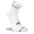 White-Grey - Side - Hilly Mens Active Ankle Socks