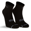 Black-Grey - Front - Hilly Mens Active Ankle Socks