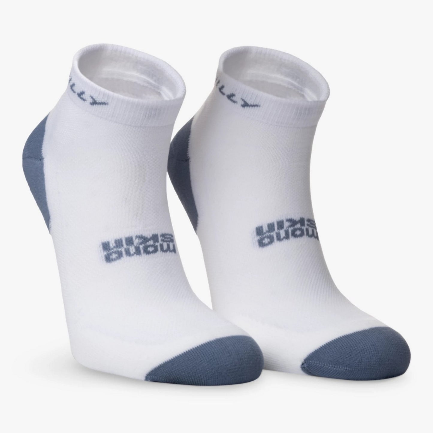 White-Black-Grey - Back - Hilly Mens Active Ankle Socks (Pack of 2)