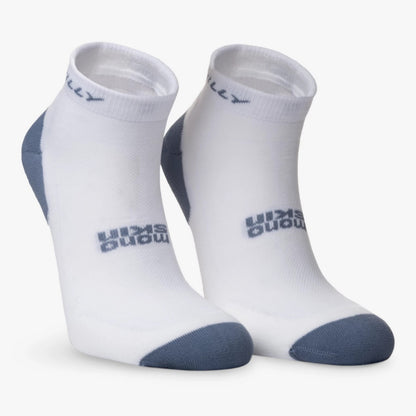 White-Black-Grey - Back - Hilly Mens Active Ankle Socks (Pack of 2)