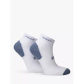 White-Black-Grey - Side - Hilly Mens Active Ankle Socks (Pack of 2)