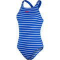 Blue-White - Front - Speedo Womens-Ladies Medalist One Piece Swimsuit