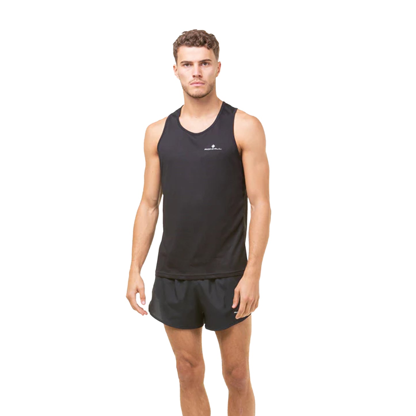Black - Side - Ronhill Mens Core Tank Top