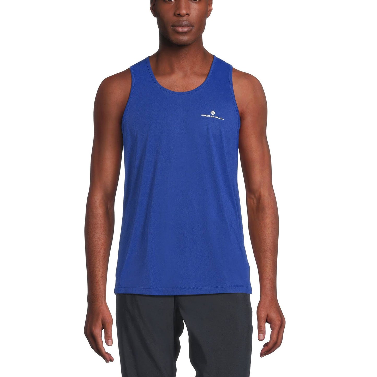 Blue - Side - Ronhill Mens Core Tank Top