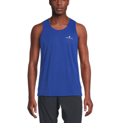 Blue - Side - Ronhill Mens Core Tank Top