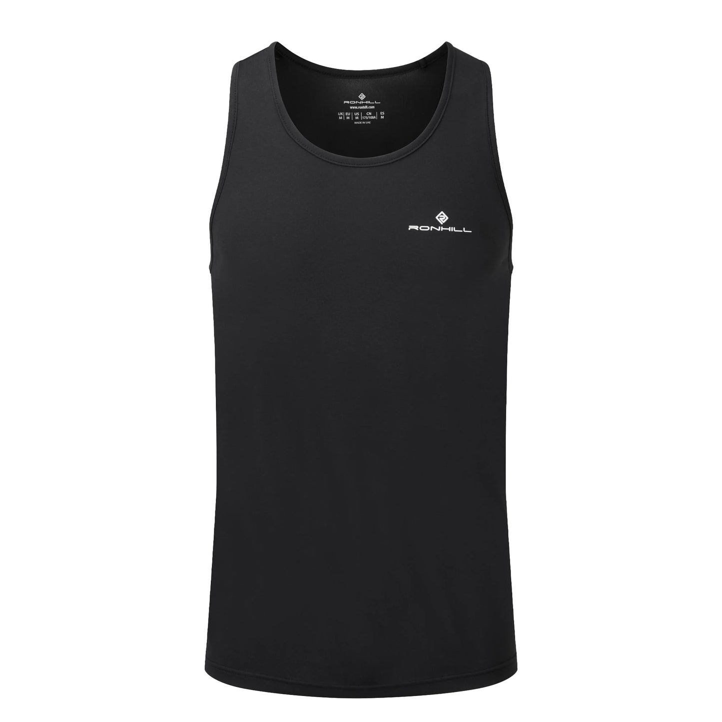 Black - Front - Ronhill Mens Core Tank Top