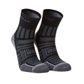 Black - Front - Hilly Mens Double Layered Ankle Socks