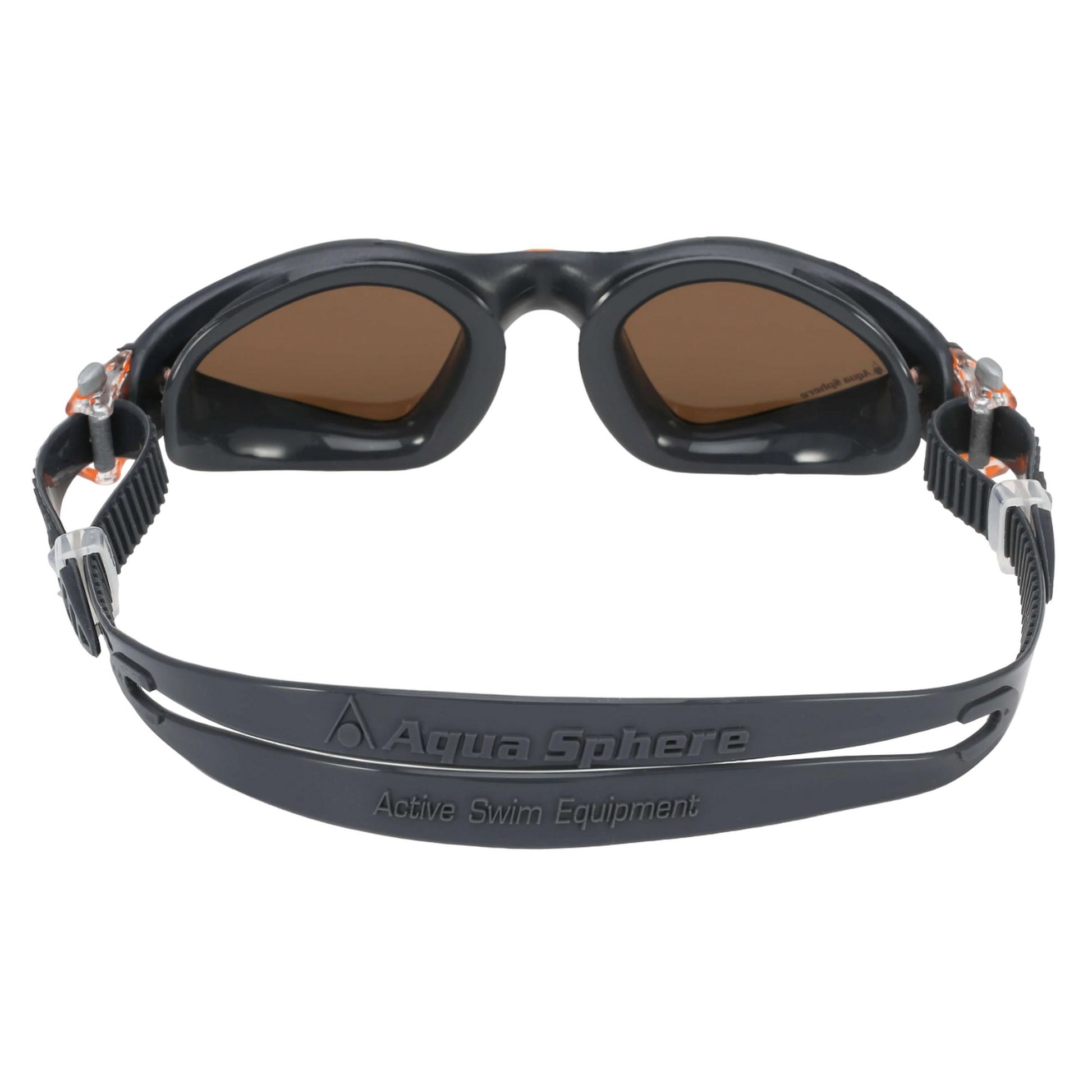 Black-Orange - Back - Aquasphere Unisex Adult Kayenne Swimming Goggles