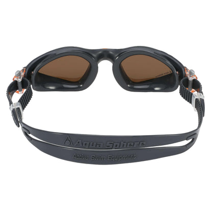 Black-Orange - Back - Aquasphere Unisex Adult Kayenne Swimming Goggles