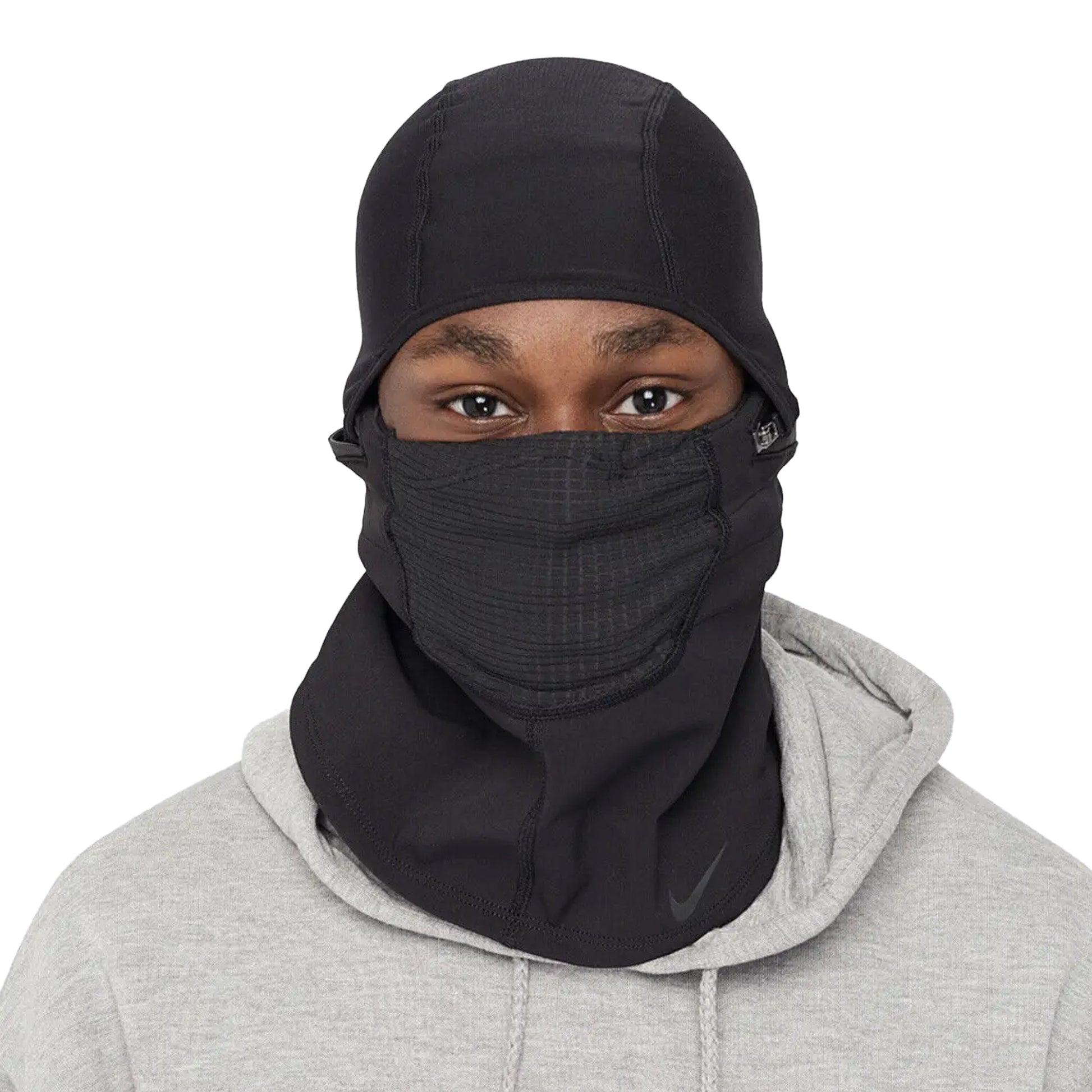 Black-Grey - Lifestyle - Nike Mens Convertible Hat Hood