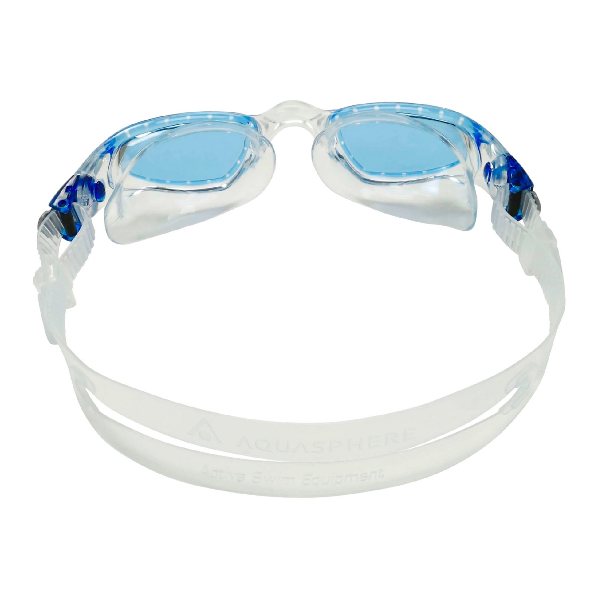 Transparent-Aqua Blue - Back - Aquasphere Unisex Adult Mako Swimming Goggles