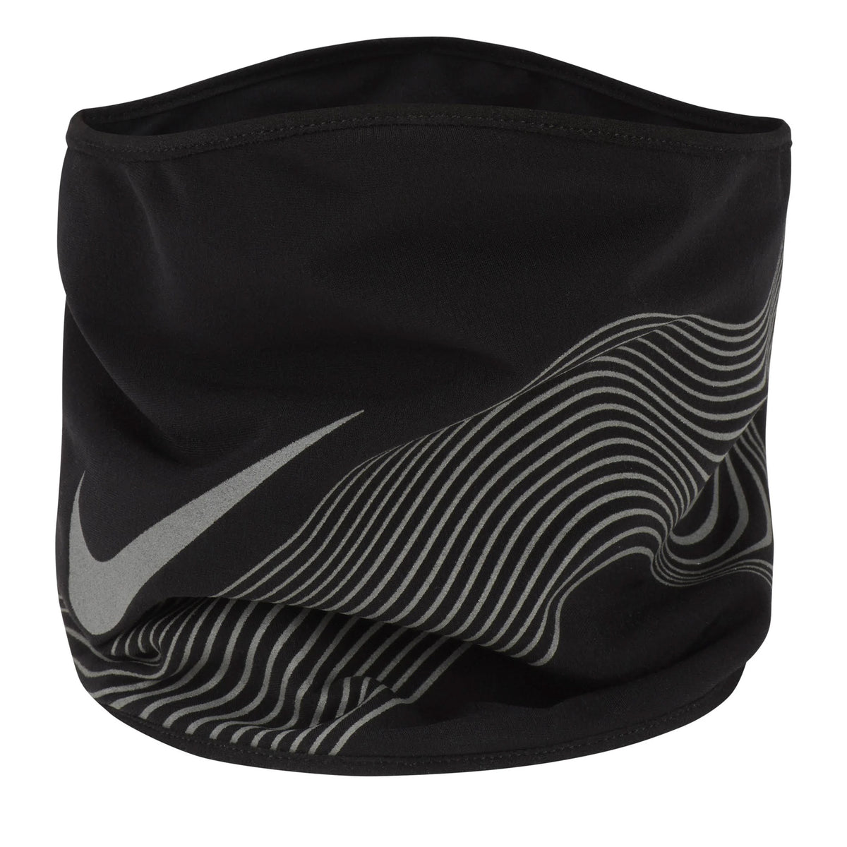 Black-Silver - Side - Nike 360 Therma-Fit Neck Warmer