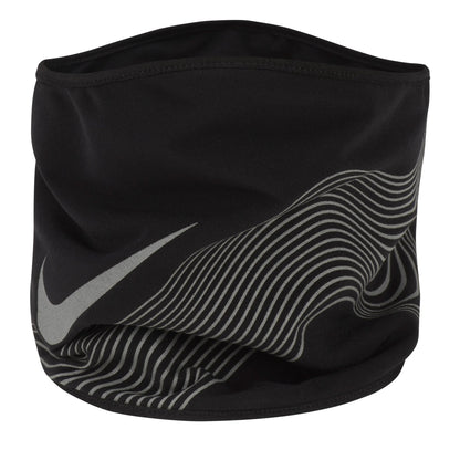 Black-Silver - Side - Nike 360 Therma-Fit Neck Warmer
