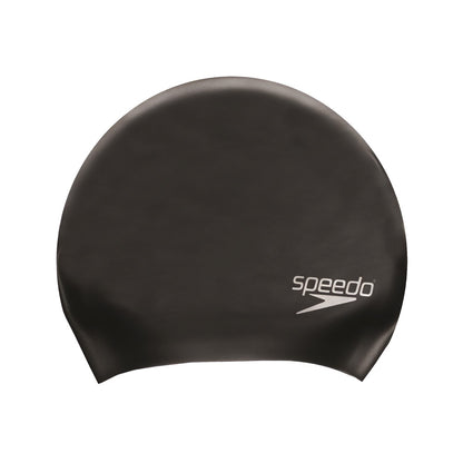 Black - Front - Speedo Unisex Adult Long Hair Swimming Cap
