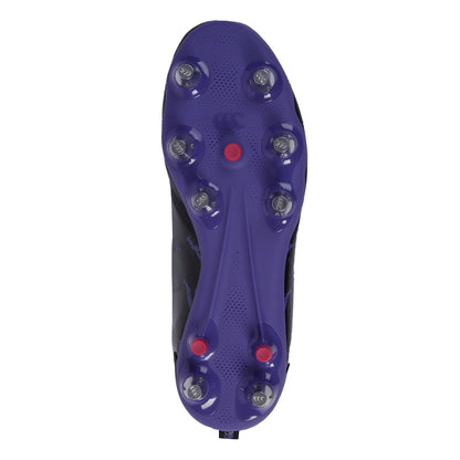 Black-Purple - Back - Canterbury Mens Stampede Team 2024 Rugby Boots