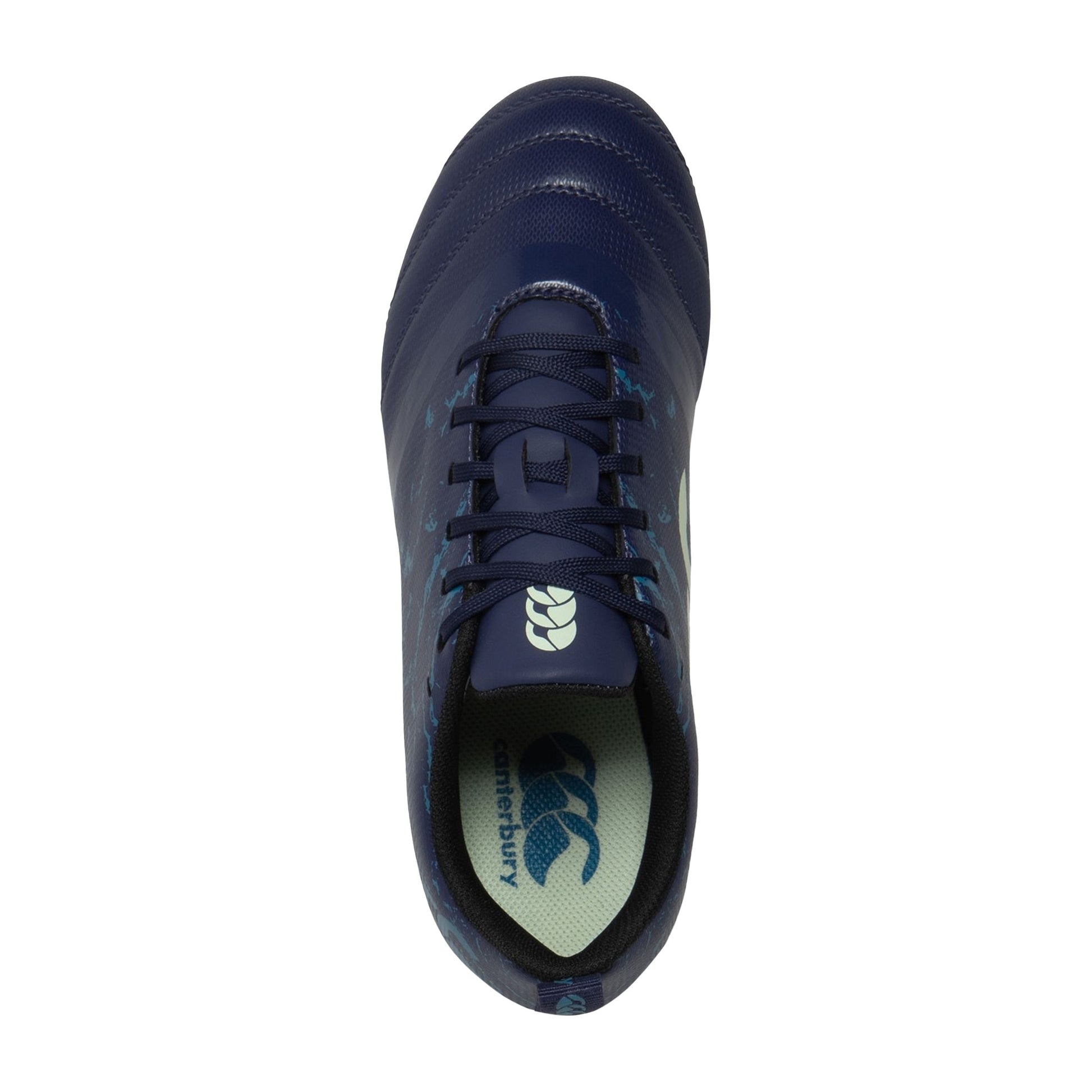 Black-Blue - Lifestyle - Canterbury Childrens-Kids Stampede Team Soft Ground Rugby Boots
