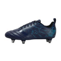 Black-Blue - Front - Canterbury Childrens-Kids Stampede Team Soft Ground Rugby Boots