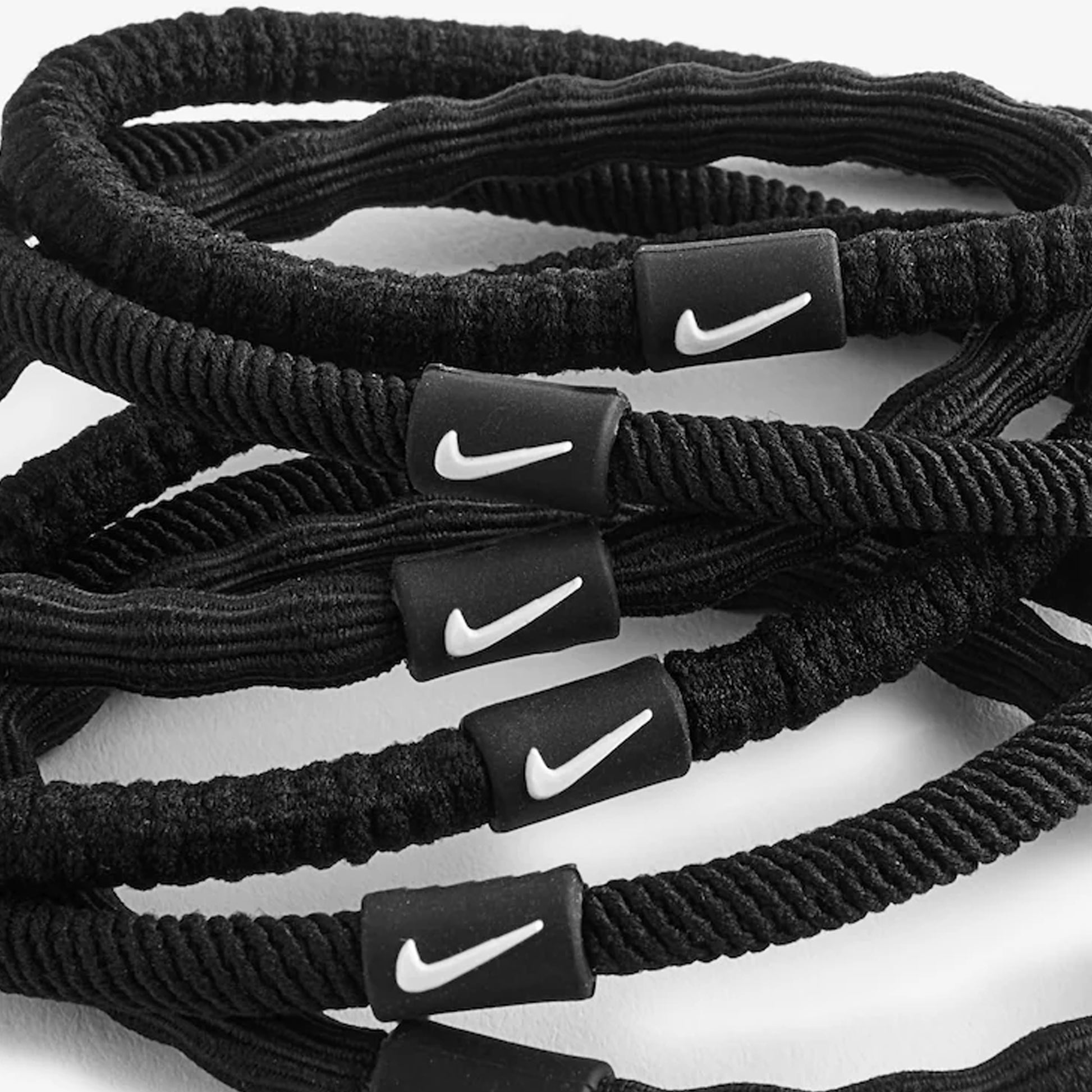 Black - Side - Nike 2024 Flex Hair Ties (Pack of 6)