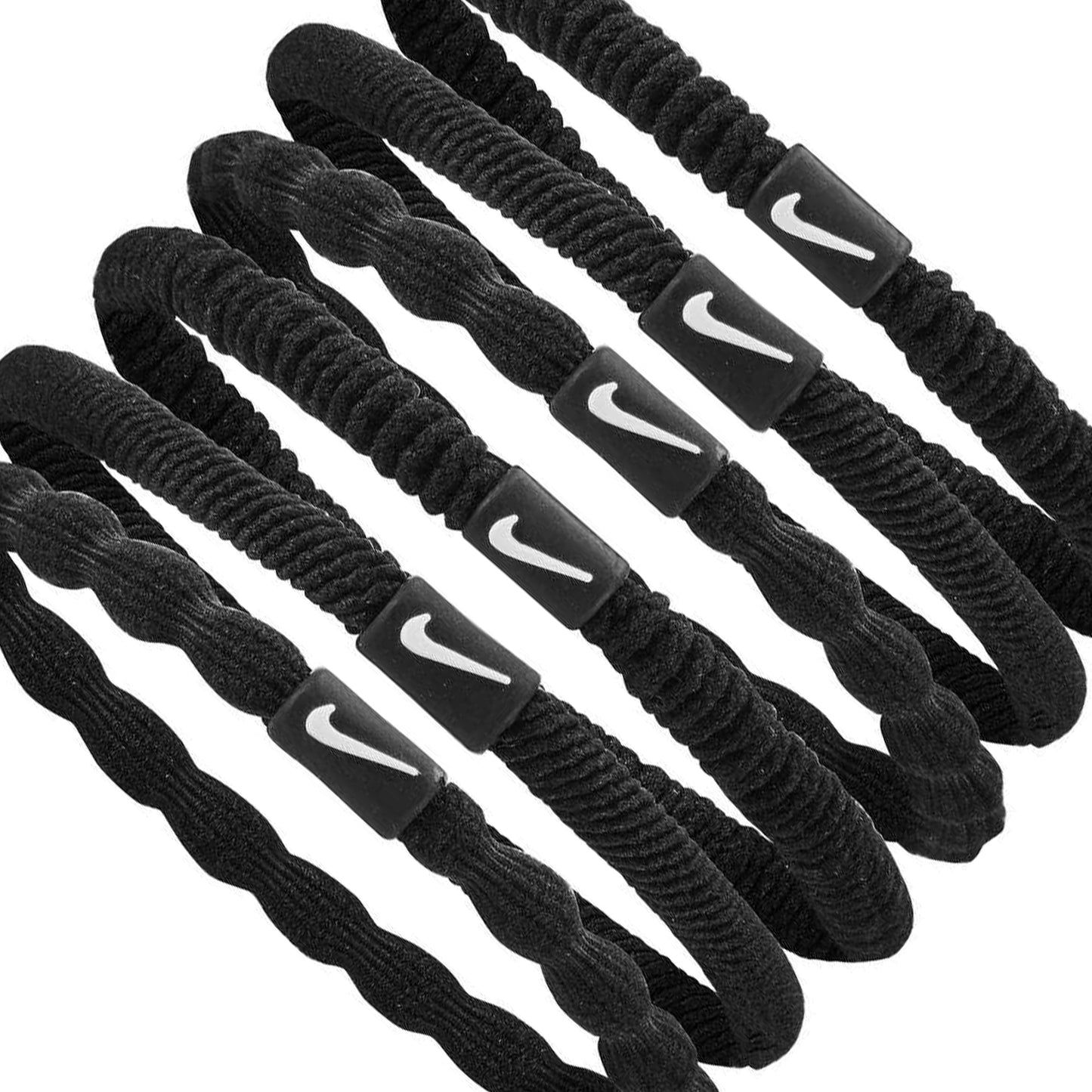 Black - Lifestyle - Nike 2024 Flex Hair Ties (Pack of 6)