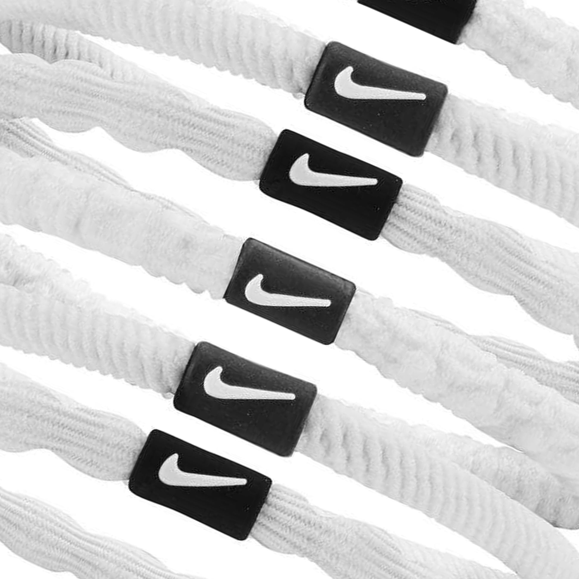 White - Side - Nike 2024 Flex Hair Ties (Pack of 6)