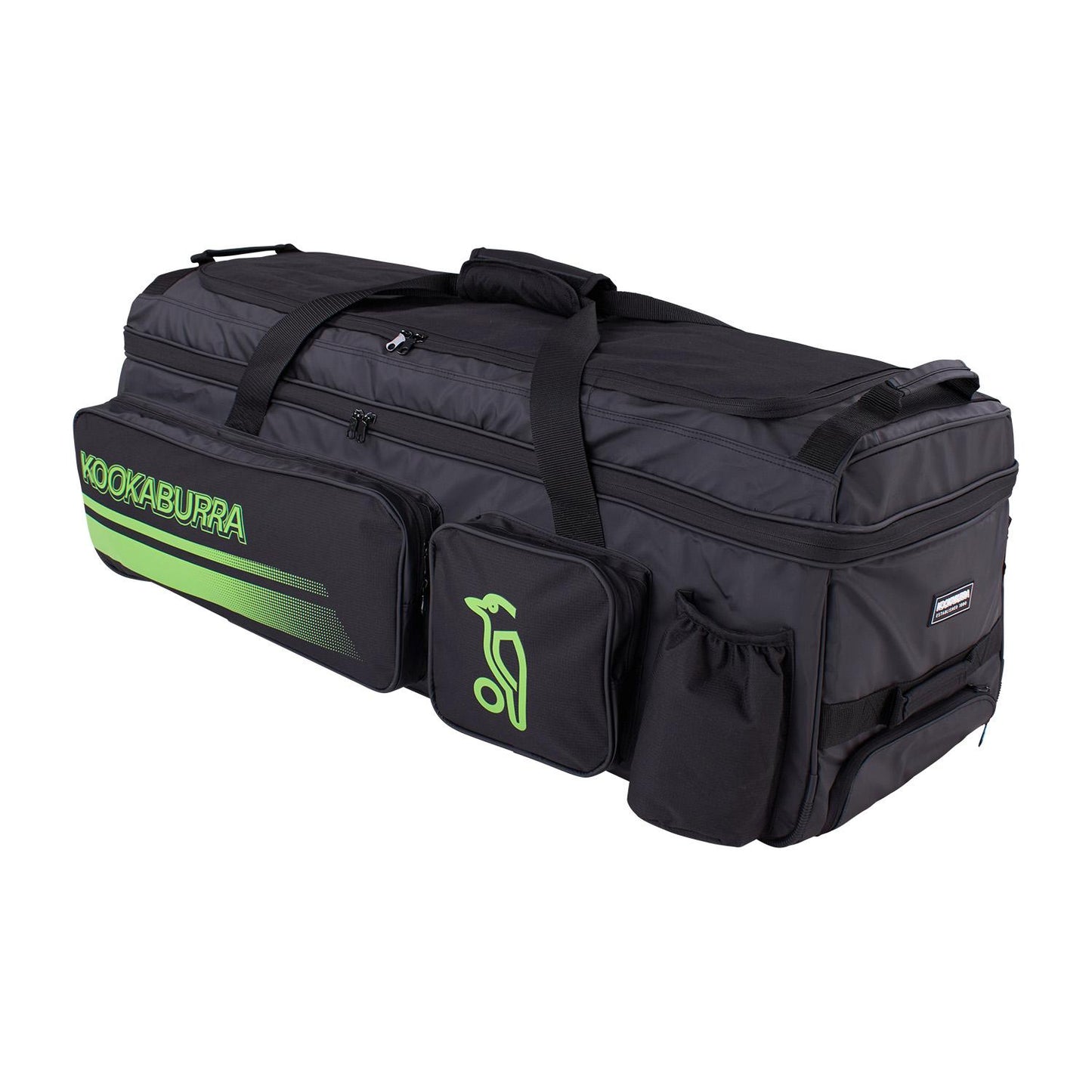 Black-Green - Front - Kookaburra Pro Players 2024 Cricket Bag