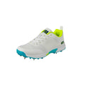 White-Blue-Green - Front - Gunn And Moore Childrens-Kids Aion 2024 Cricket Shoes