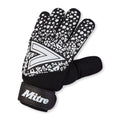 Black-White - Front - Mitre Unisex Adult Logo Goalkeeper Gloves