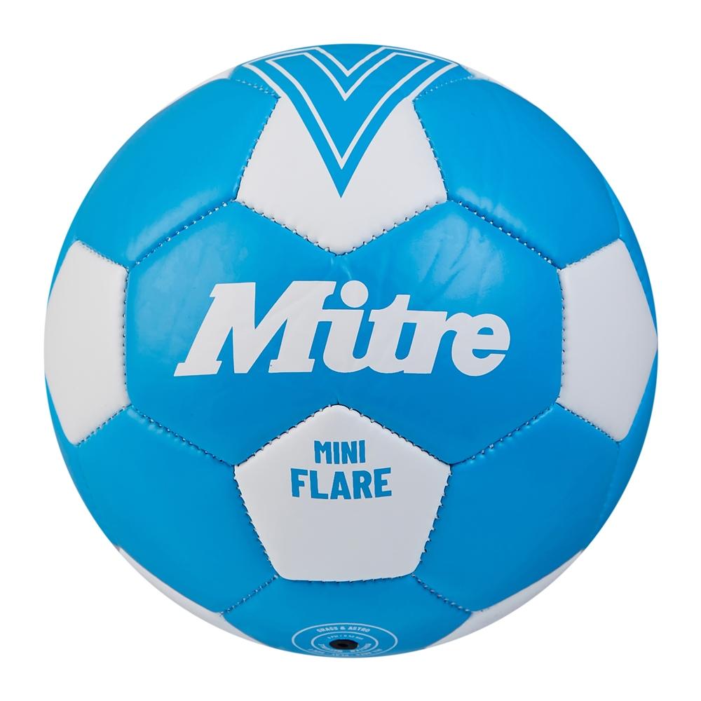 Blue-White - Front - Mitre Mini Flare Ball