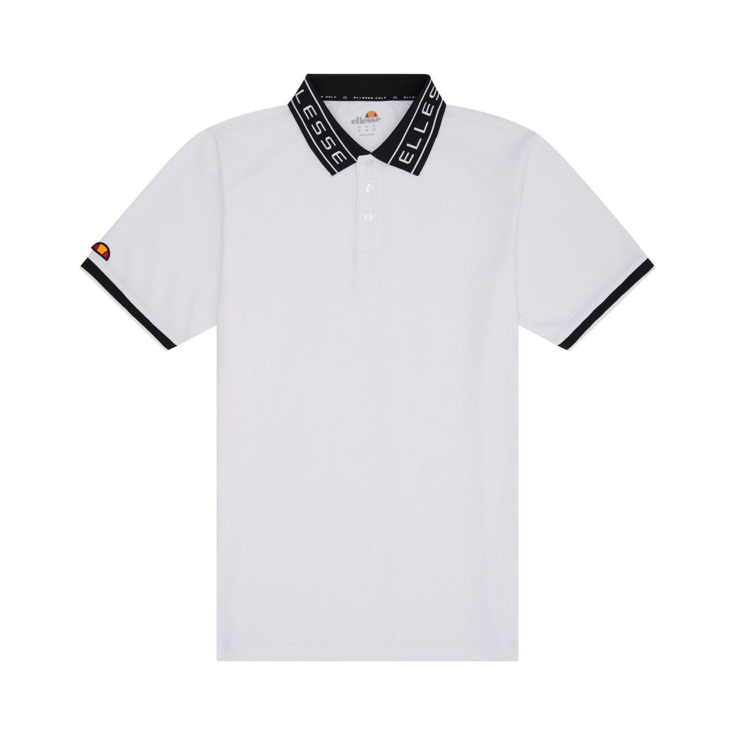 White - Front - Ellesse Mens Algari Polo Shirt