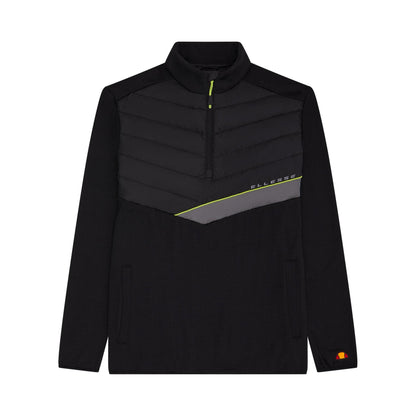 Black - Front - Ellesse Mens Gueza Half Zip Track Top