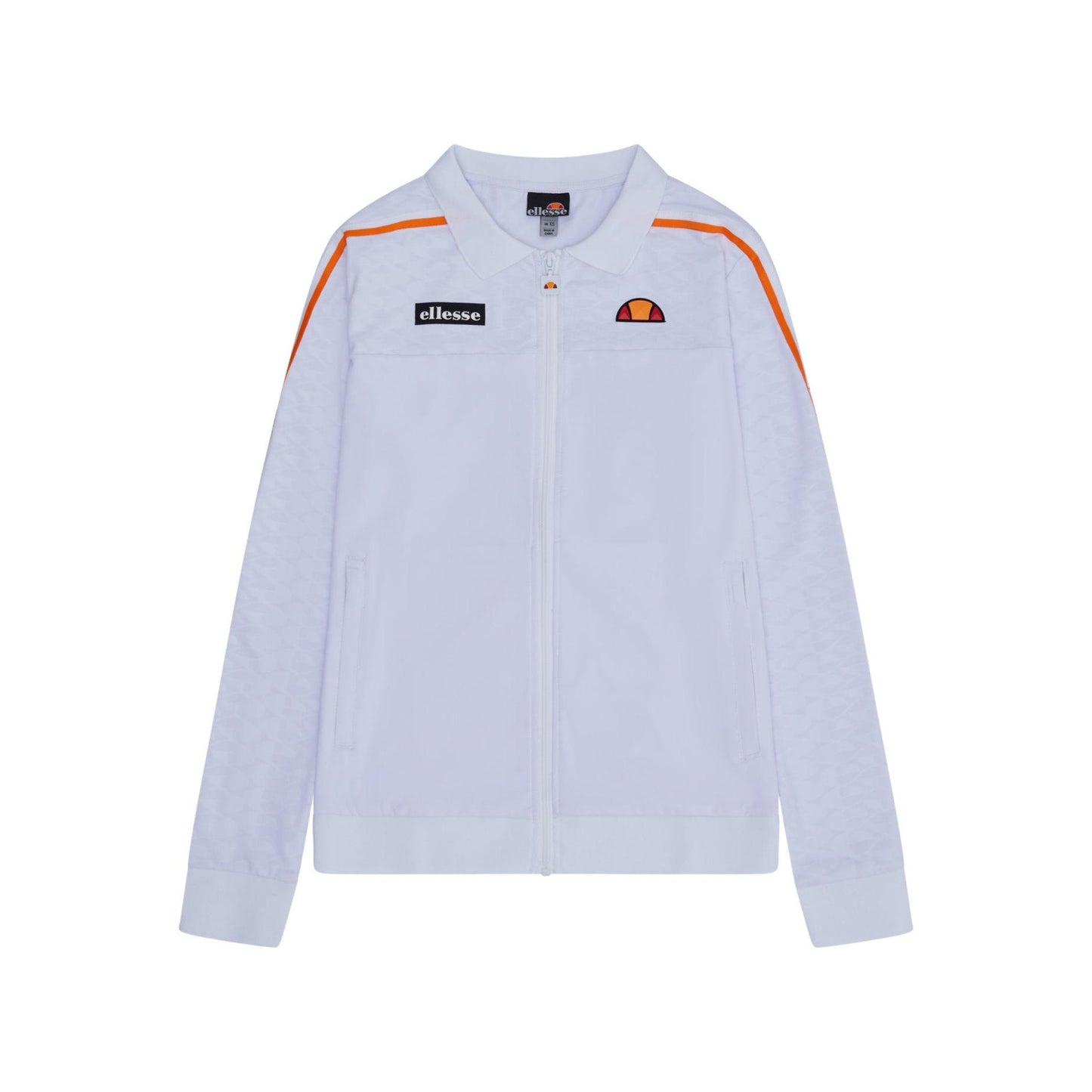 White - Front - Ellesse Womens-Ladies Pra Track Top