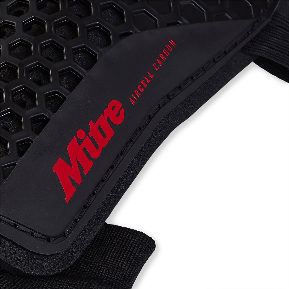 Black-Red - Lifestyle - Mitre Unisex Adult 2024 Aircell Technology Hockey Shin Pads