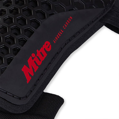 Black-Red - Lifestyle - Mitre Unisex Adult 2024 Aircell Technology Hockey Shin Pads