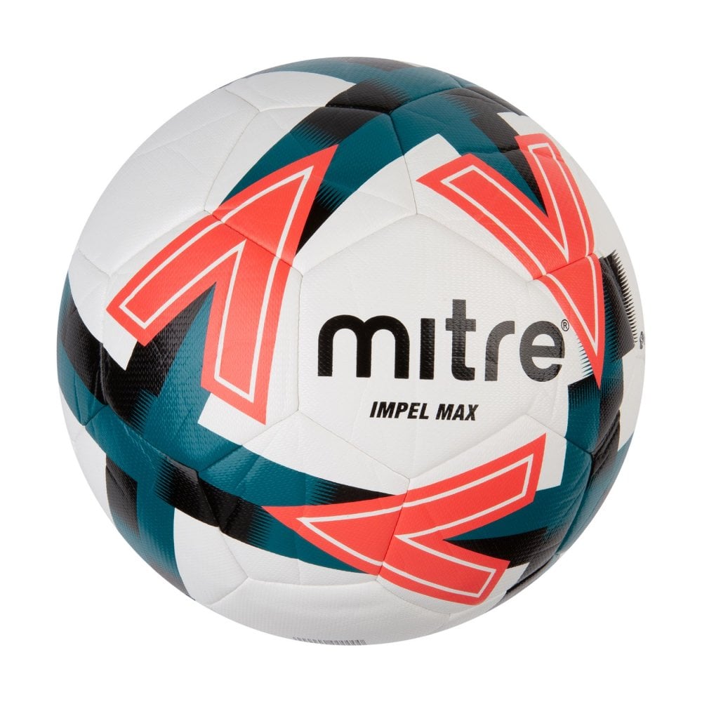White-Red-Black - Back - Mitre Impel Max Football