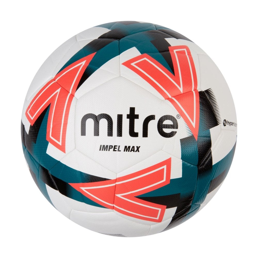 White-Red-Black - Front - Mitre Impel Max Football