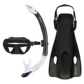 Black - Front - Aquasphere Childrens-Kids 2024 Nabul Snorkel Set