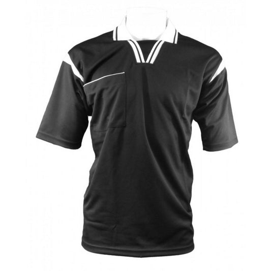 Black-White - Front - Carta Sport Mens Short-Sleeved Referee Jersey