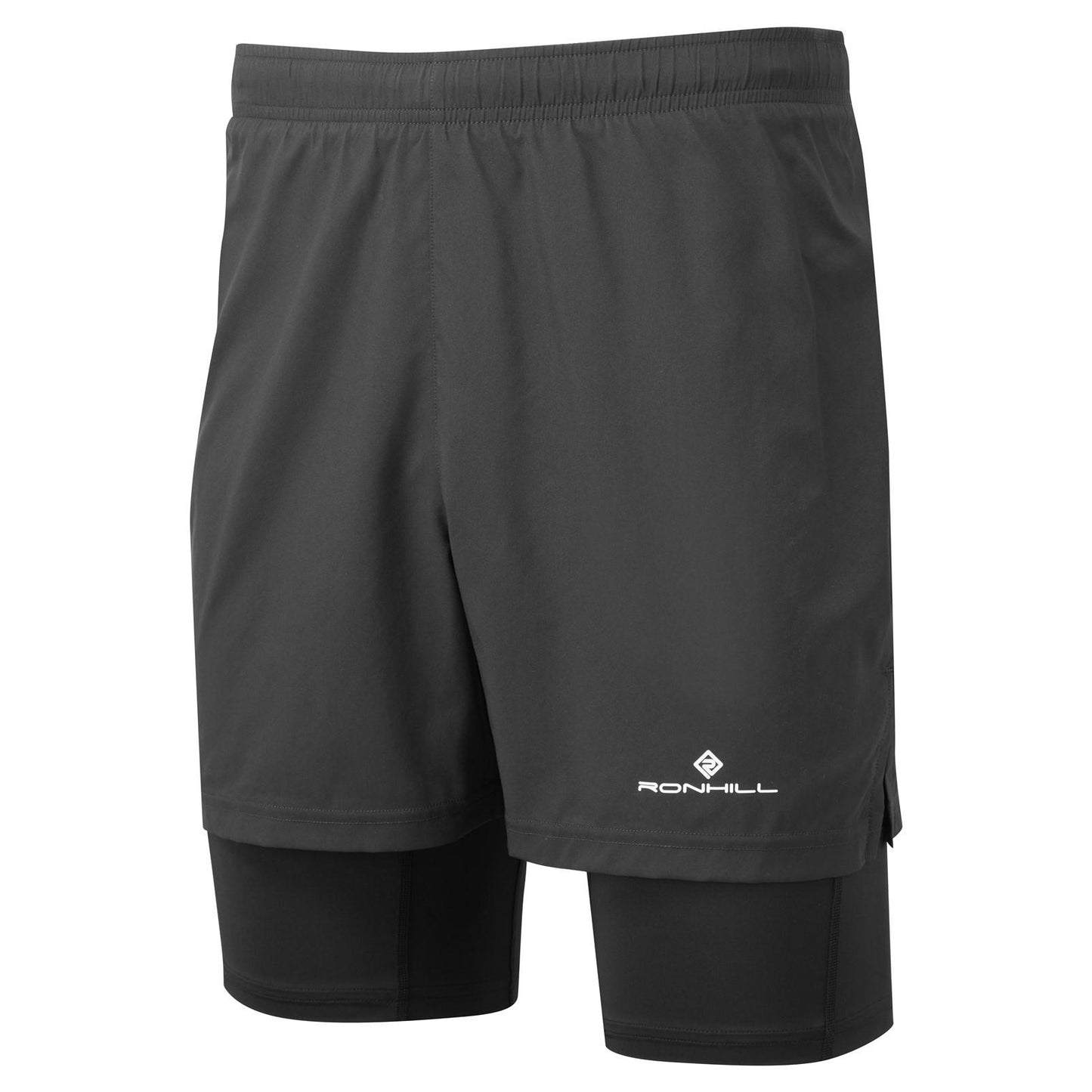 Black - Front - Ronhill Mens Core Twin Shorts
