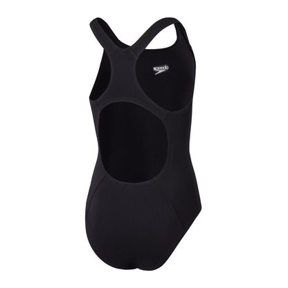 Black - Side - Speedo Womens-Ladies Medalist Eco Endurance+ One Piece Swimsuit