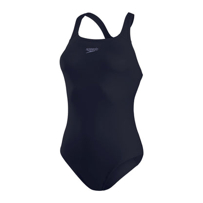 Navy - Back - Speedo Womens-Ladies Medalist Eco Endurance+ One Piece Swimsuit