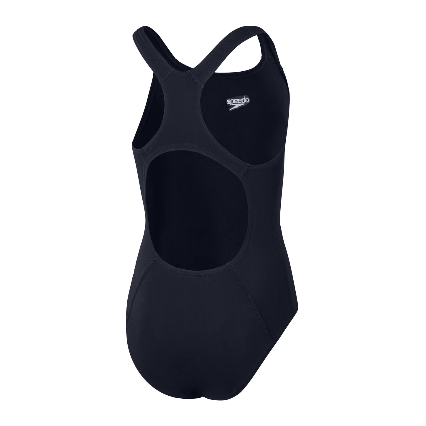 Navy - Side - Speedo Womens-Ladies Medalist Eco Endurance+ One Piece Swimsuit