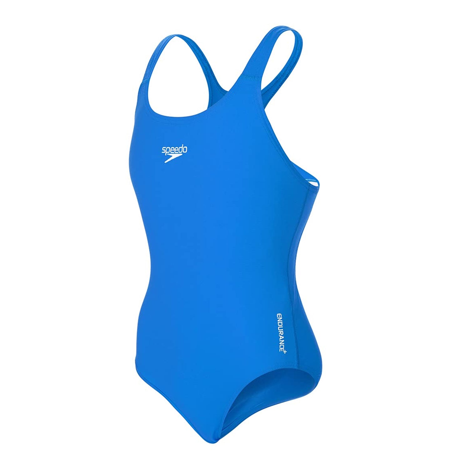 Blue - Side - Speedo Girls Medalist Endurance+ One Piece Swimsuit