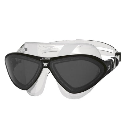 Black-Clear - Front - Zoggs Unisex Adult Mask SNR Horizon Flex Swimming Goggles