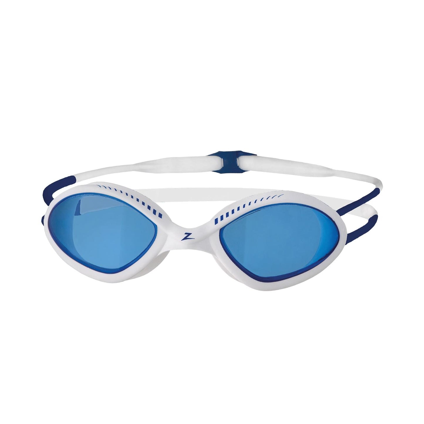 White-Blue - Back - Zoggs Unisex Adult Tiger SNR Swimming Goggles