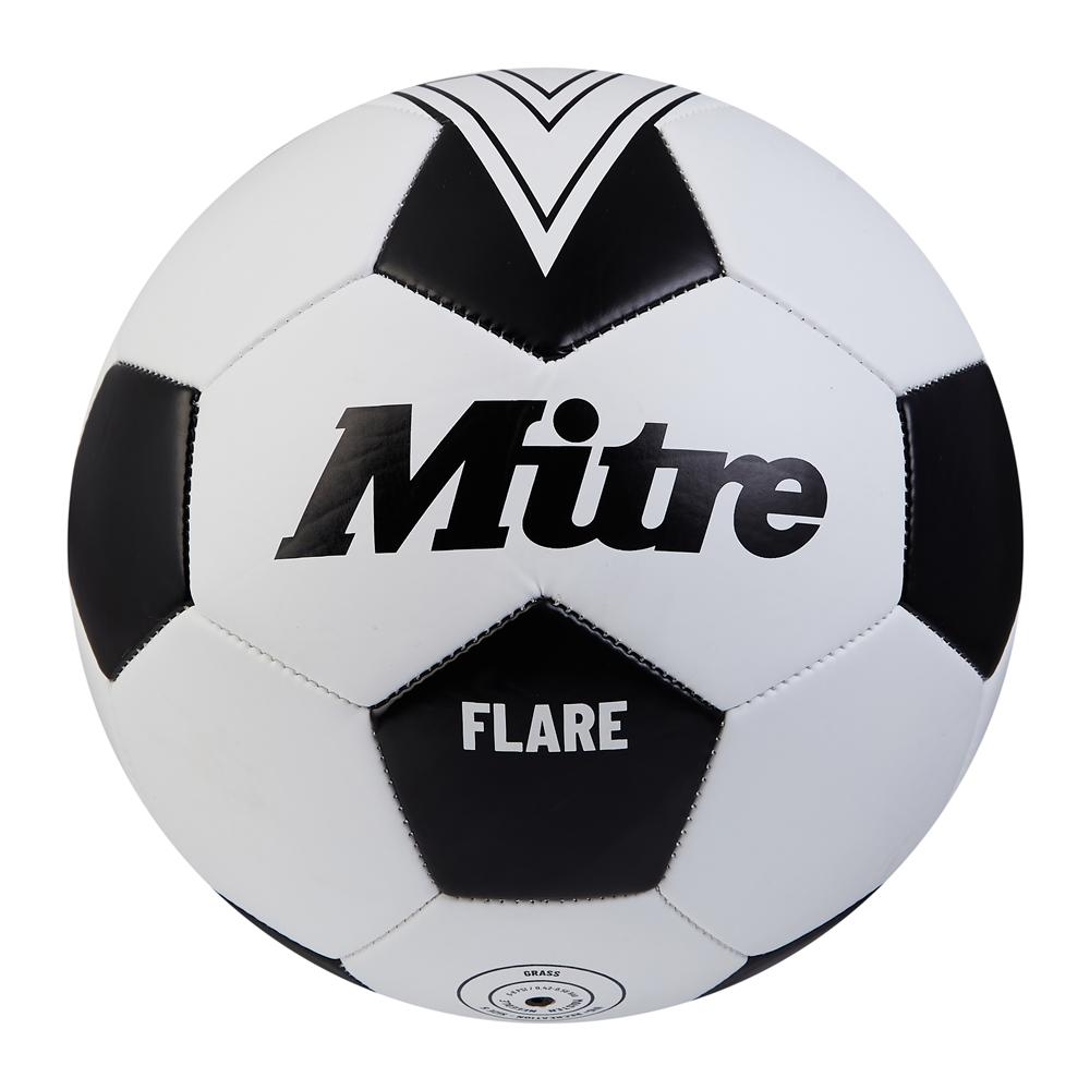White-Black - Front - Mitre Flare 2024 Football