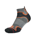 Black-Orange - Front - 1000 Mile Mens Fusion Ankle Socks