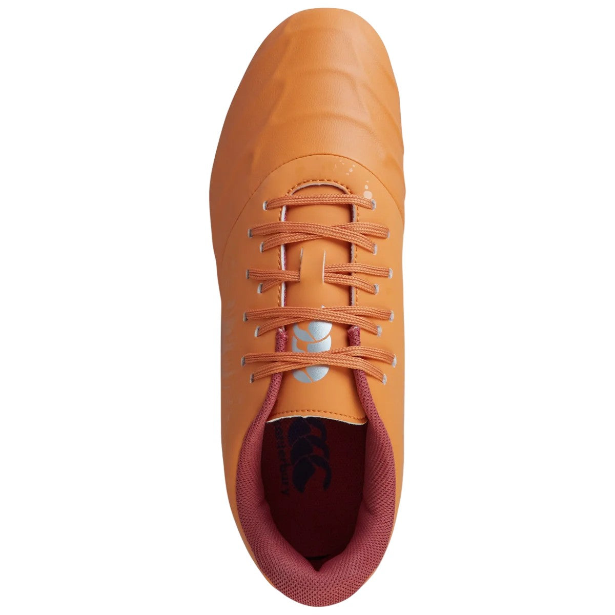 Orange-Yellow - Side - Canterbury Mens Phoenix Genesis Team 2025 Leather Soft Ground Rugby Boots