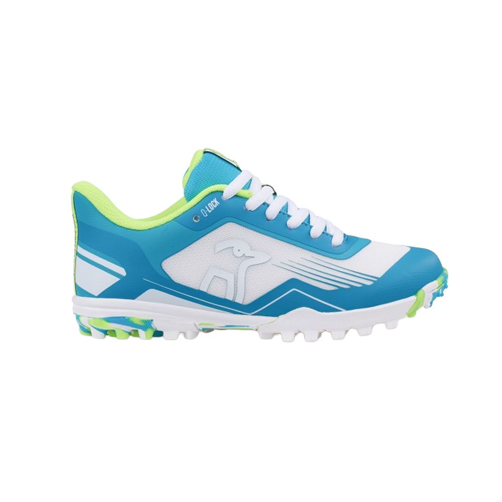 White-Mint - Back - Kookaburra Childrens-Kids 2024 Orbit Hockey Shoes